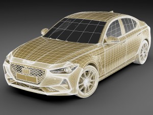 genesis g70 2018 3D मॉडल