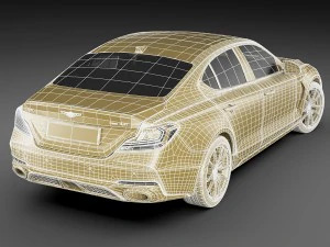 genesis g70 2018 3D Model