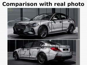 genesis g70 2018 3D मॉडल