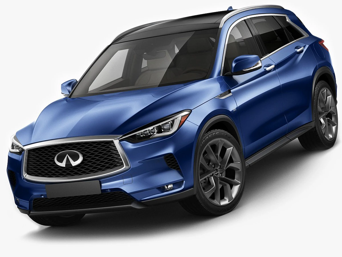 infiniti qx50 2019 3D Model .c4d .max .obj .3ds .fbx .stl .blend 