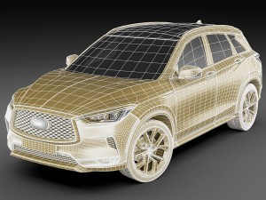 infiniti qx50 2019 Modelo 3D