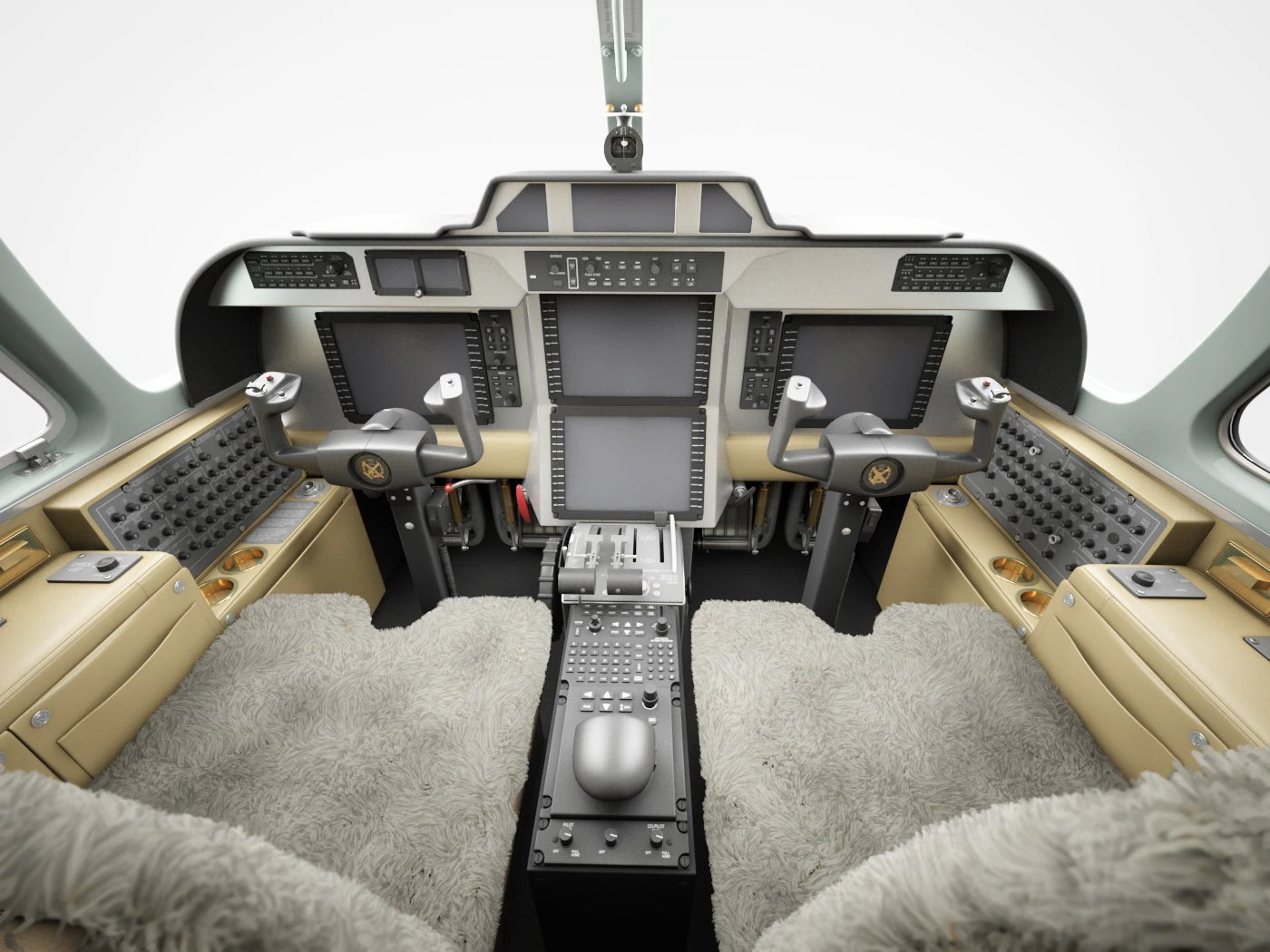 aircraft cockpit 3D Model .c4d .max .obj .3ds .fbx .stl .blend 