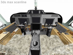 aircraft cockpit 3D 모델