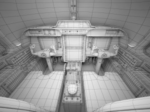 aircraft cockpit 3D 모델