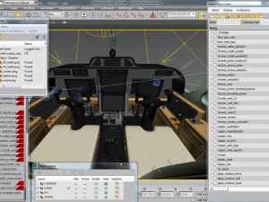 aircraft cockpit 3D 모델