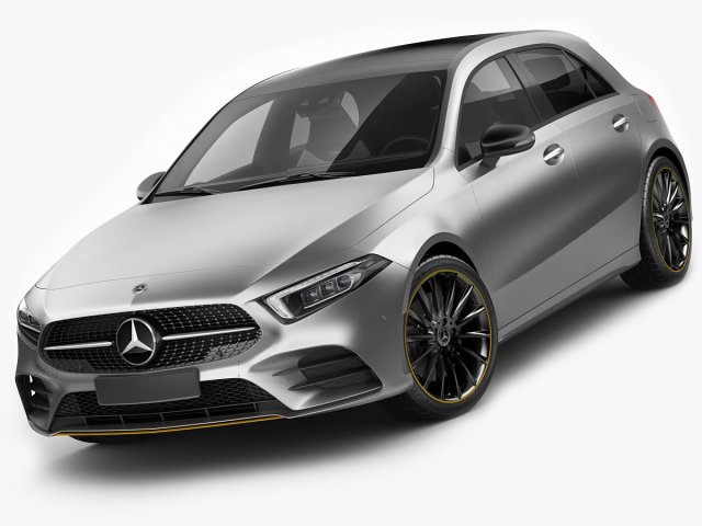 mercedes-benz a-class 2019 amg line 3D 모델 .c4d .max .obj .3ds .fbx .stl .blend 