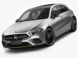 mercedes-benz a-class 2019 amg line Model 3D