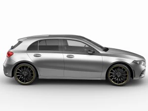 mercedes-benz a-class 2019 amg line 3D Model