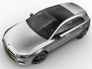 mercedes-benz a-class 2019 amg line 3D Model