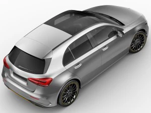 mercedes-benz a-class 2019 amg line 3D Model