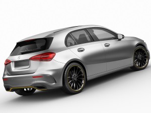 mercedes-benz a-class 2019 amg line 3D 모델