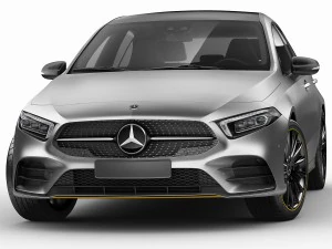 mercedes-benz a-class 2019 amg line 3D Model