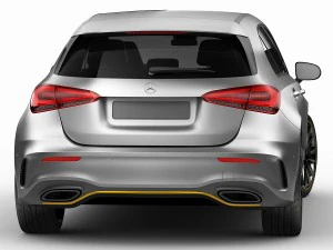 mercedes-benz a-class 2019 amg line 3D Model