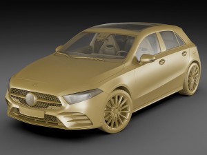 mercedes-benz a-class 2019 amg line 3D 모델