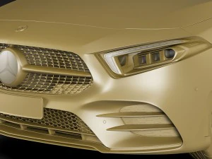 mercedes-benz a-class 2019 amg line 3D Model