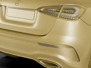 mercedes-benz a-class 2019 amg line 3D Model