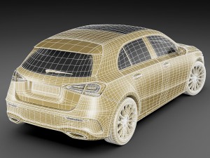 mercedes-benz a-class 2019 amg line 3D 모델