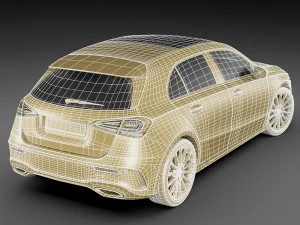 mercedes-benz a-class 2019 amg line 3D Model
