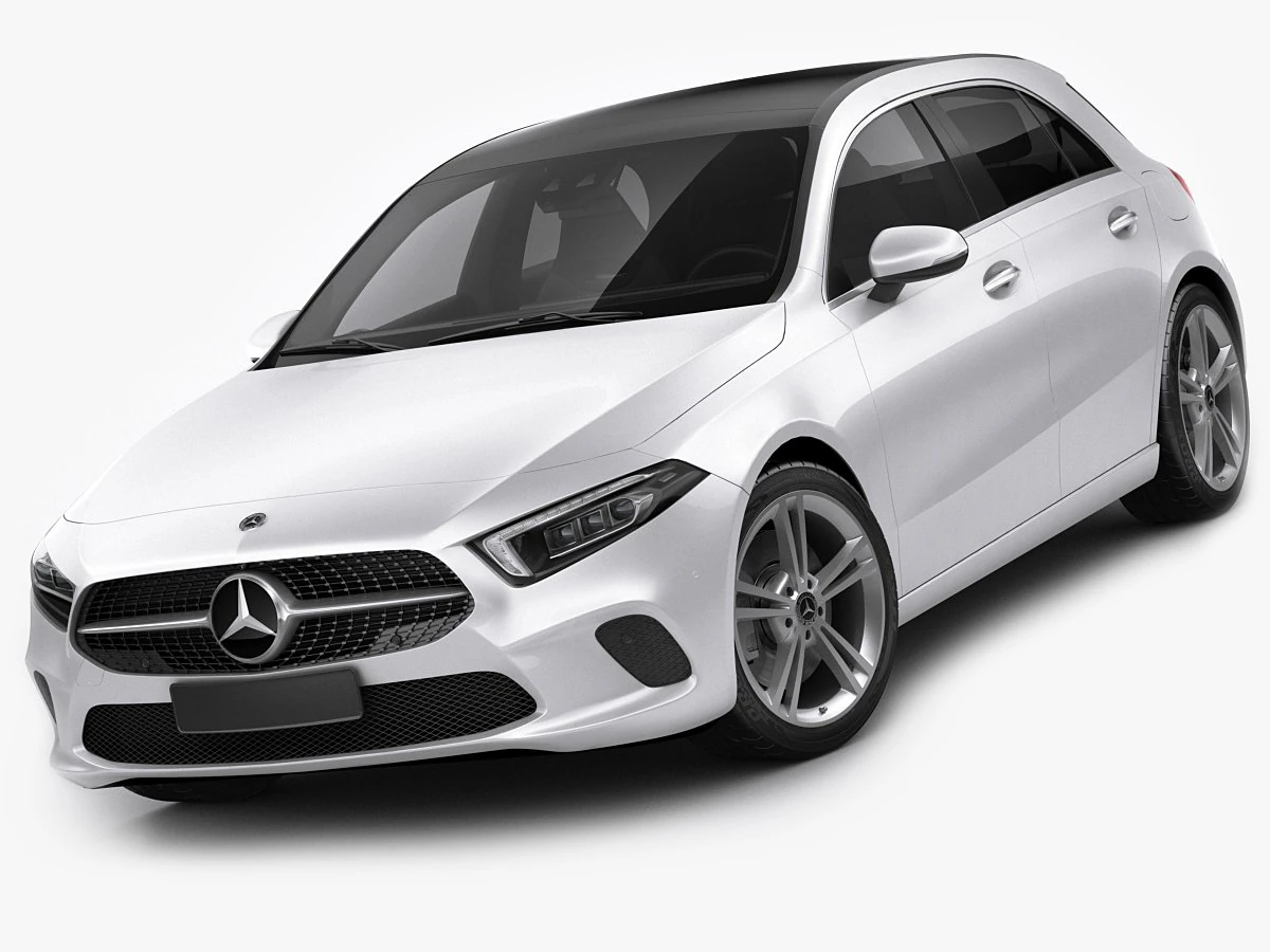 mercedes-benz a-class 2019 3D Model .c4d .max .obj .3ds .fbx .stl .blend 