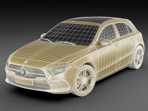 mercedes-benz a-class 2019 3D Модель