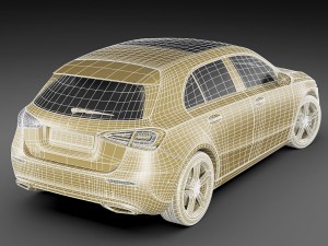 mercedes-benz a-class 2019 3D Модель
