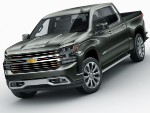 chevrolet silverado lt and high country 2019 3D Модель