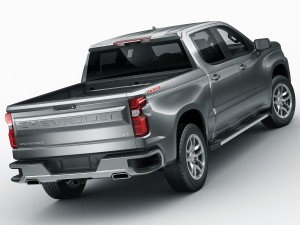 chevrolet silverado lt and high country 2019 3D Модель