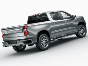 chevrolet silverado lt and high country 2019 3D Модель