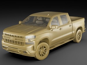 chevrolet silverado lt and high country 2019 3D Модель