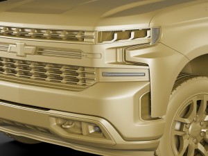 chevrolet silverado lt and high country 2019 3D Модель