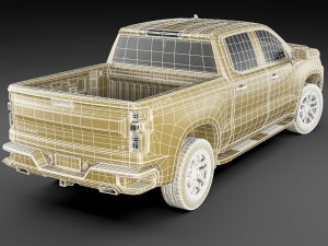 chevrolet silverado lt and high country 2019 3D Модель