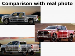 chevrolet silverado lt and high country 2019 3D Модель