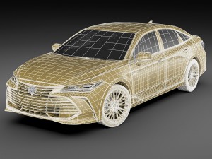 toyota avalon hybrid 2019 3D 模型