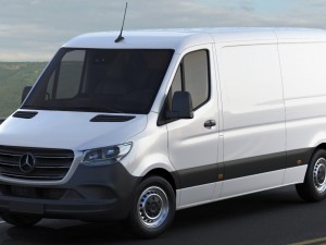 mercedes sprinter 2018 standard roof 3D 모델