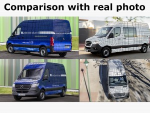 mercedes sprinter 2018 standard roof 3D in 3DExport