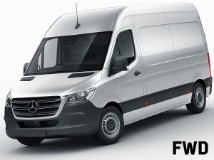 mercedes sprinter 2018 high roof 3D मॉडल
