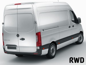 mercedes sprinter 2018 high roof 3D मॉडल