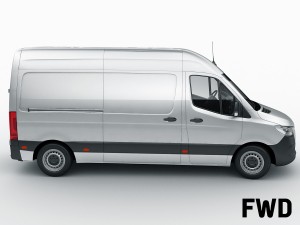 mercedes sprinter 2018 high roof 3D मॉडल