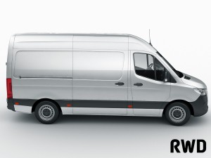 mercedes sprinter 2018 high roof 3D मॉडल
