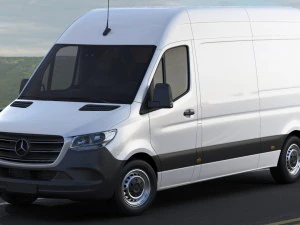 Mercedes Sprinter 2018 toit sur&eacute;lev&eacute; Modèle 3D