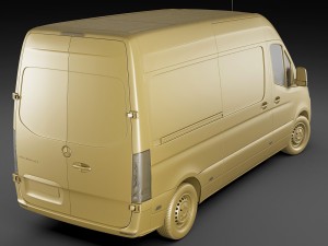 mercedes sprinter 2018 high roof 3D मॉडल