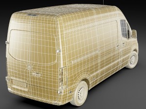 mercedes sprinter 2018 high roof 3D मॉडल