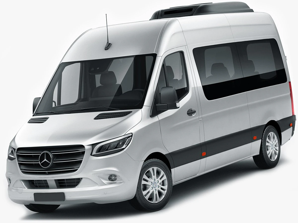 mercedes sprinter tourer 2018 high roof 3D Model .c4d .max .obj .3ds .fbx .stl .blend 