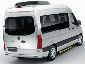 mercedes sprinter tourer 2018 high roof Model 3D