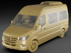 mercedes sprinter tourer 2018 high roof 3D Model