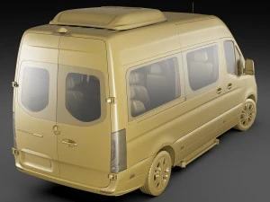 mercedes sprinter tourer 2018 high roof 3D Model