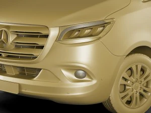 mercedes sprinter tourer 2018 high roof 3D Model