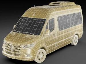 mercedes sprinter tourer 2018 high roof 3D Model