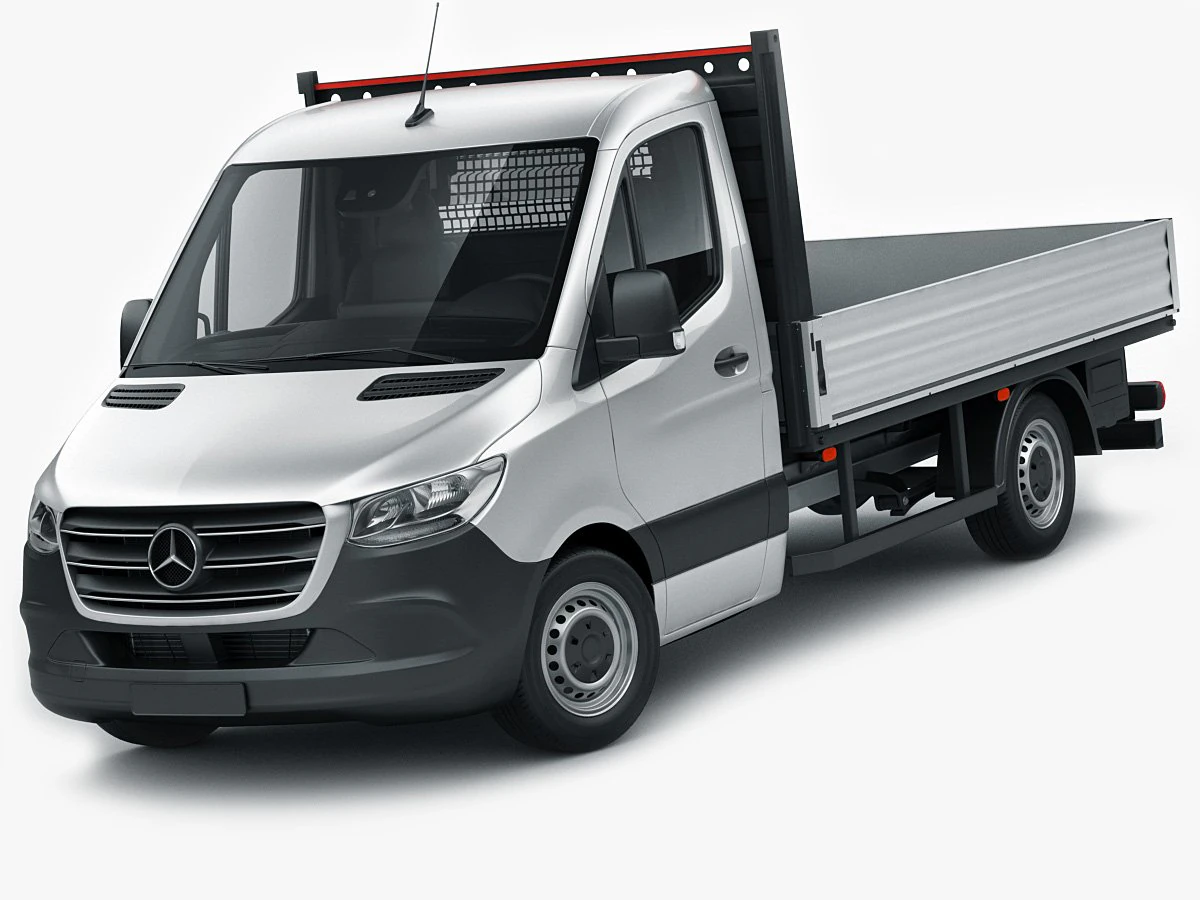 mercedes sprinter 2018 pickup 3D Model .c4d .max .obj .3ds .fbx .stl .blend 