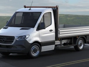 mercedes sprinter 2018 pickup 3D Model